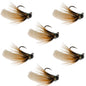 Tungsten Bead Cream Mop Fly Tactical Jig Euro Nymph  - 6 Flies Size 14
