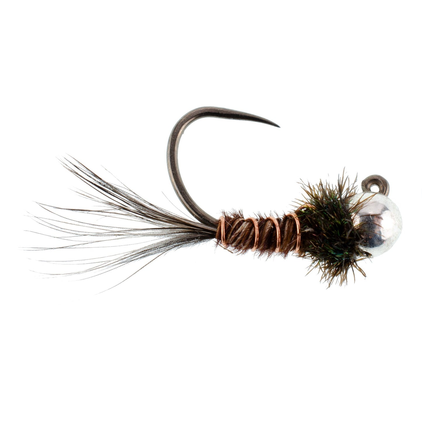 Tungsten Pheasant Tail Tactical Nymph Euro Jig - 6 Flies Size 16