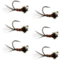 Tungsten Pheasant Tail Tactical Nymph Euro Jig - 6 Flies Size 16