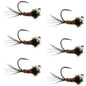 Tungsten Pheasant Tail Tactical Jig Euro Nymphing Fly - 6 Flies Size 16