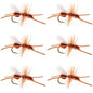 Turcks Power Flying Ant Cinnamon Terrestrial Trout Dry Fly - 6 Flies Hook Size 12