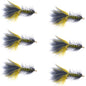Olive Black Bead Head Crystal Woolly Bugger Streamer Fliy - 6 Flies - Size 4