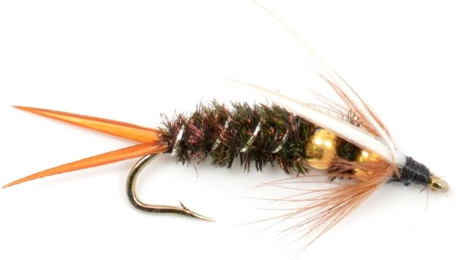 Double Bead Prince Nymph Fly Fishing Flies - 6 Flies Hook Size 12