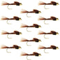 Barbless Bead Head Pheasant Tail Nymph Fly 1 Dozen Flies Hook Size 14