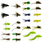 Bass Bug Collection - 24 Spun Hair Bass  Flies - Hook Sizes 2,4, 6, 8