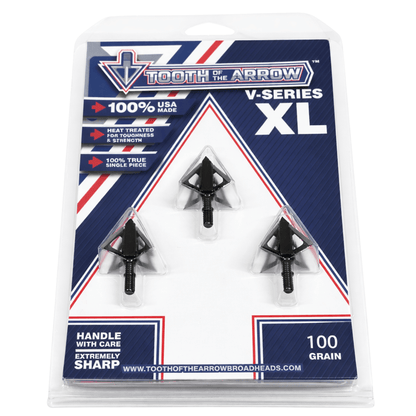 TOTA | 100 grain XL broadhead | 1-3/16-inch vented | fixed blade