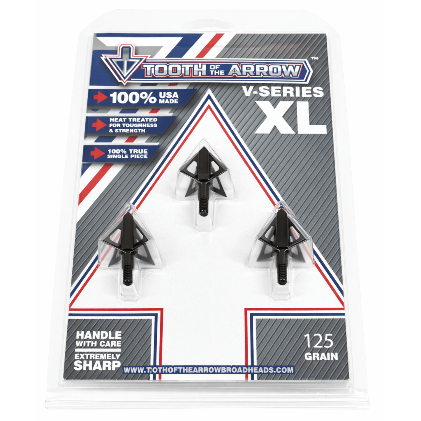 TOTA | 125 grain XL broadhead | 1-3/16-inch vented | fixed blade