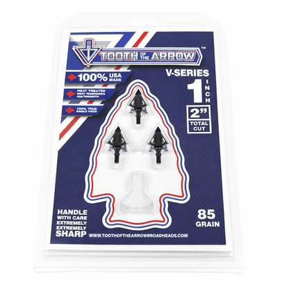 TOTA | 85 grain broadhead |1-inch vented | fixed blade